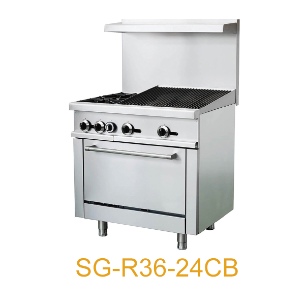 2/4/6 Burner with Cast Iron Griddle and 2 Standard Oven