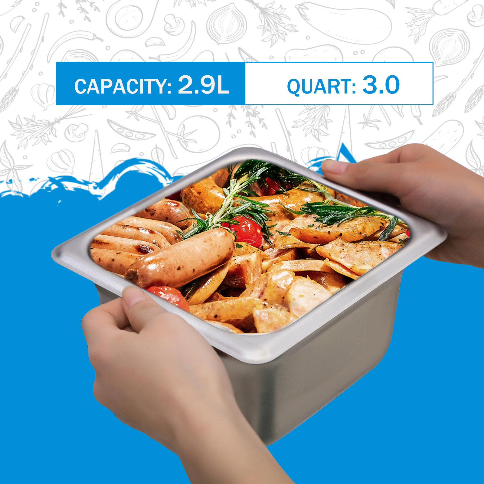 1-6-100 pan（6-Piece set）